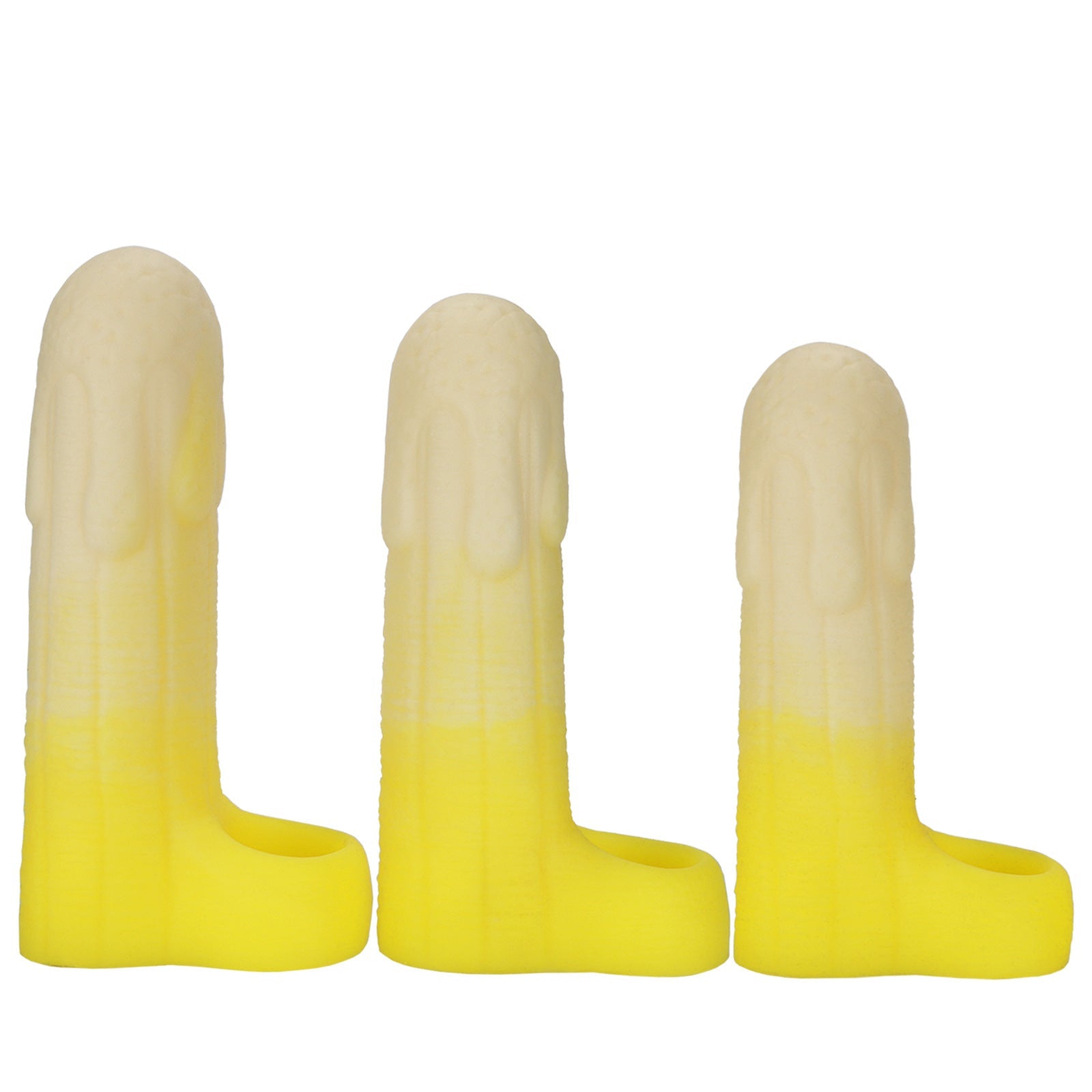 Banana Cock Dildo Silicone Penis Sleeve for Men