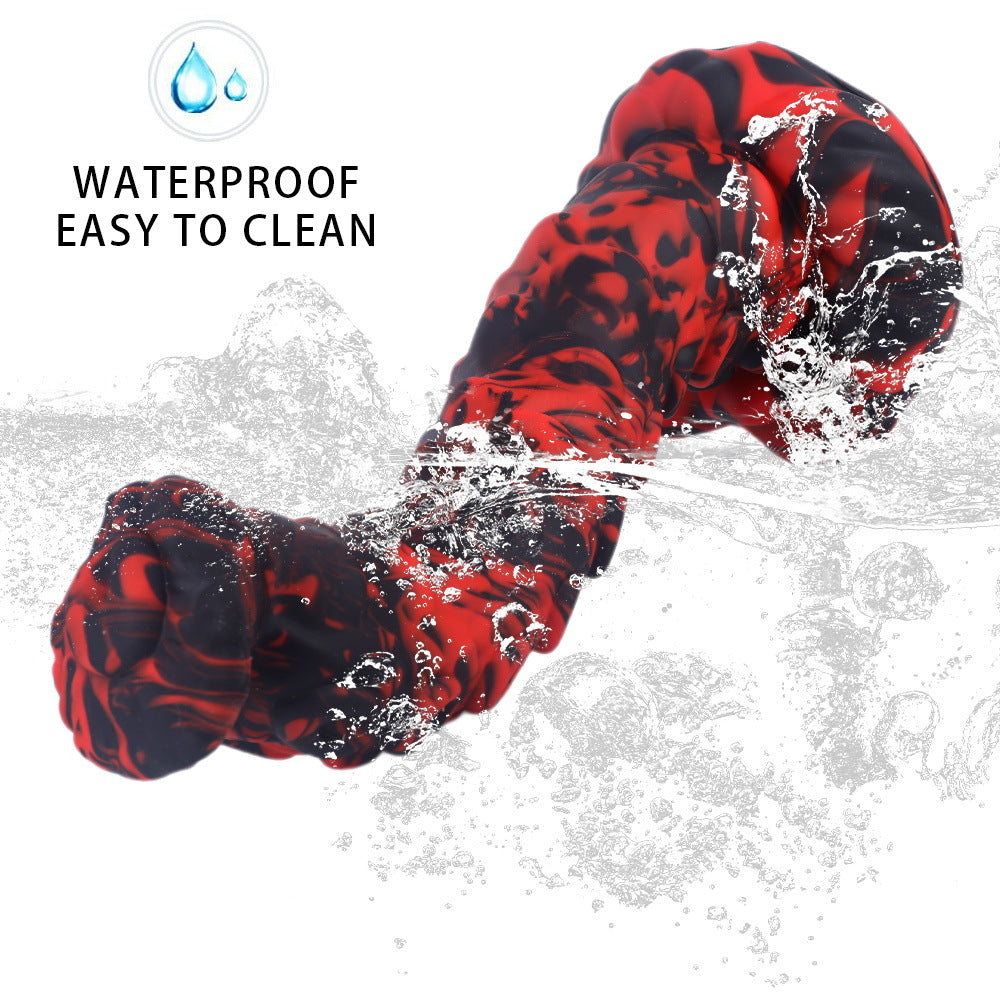 Alien Mixed Color Dragon Silicone Dildo