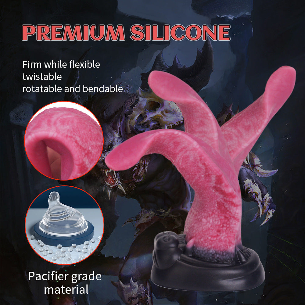 Pink Werewolf Tongue G Spot Fantasy Dildo