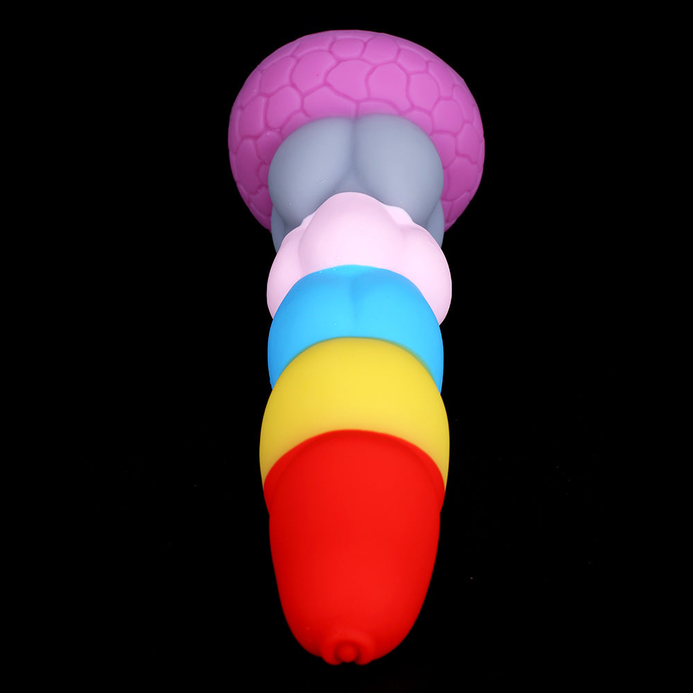 Rainbow Unicorn Soft Silicone Dildo