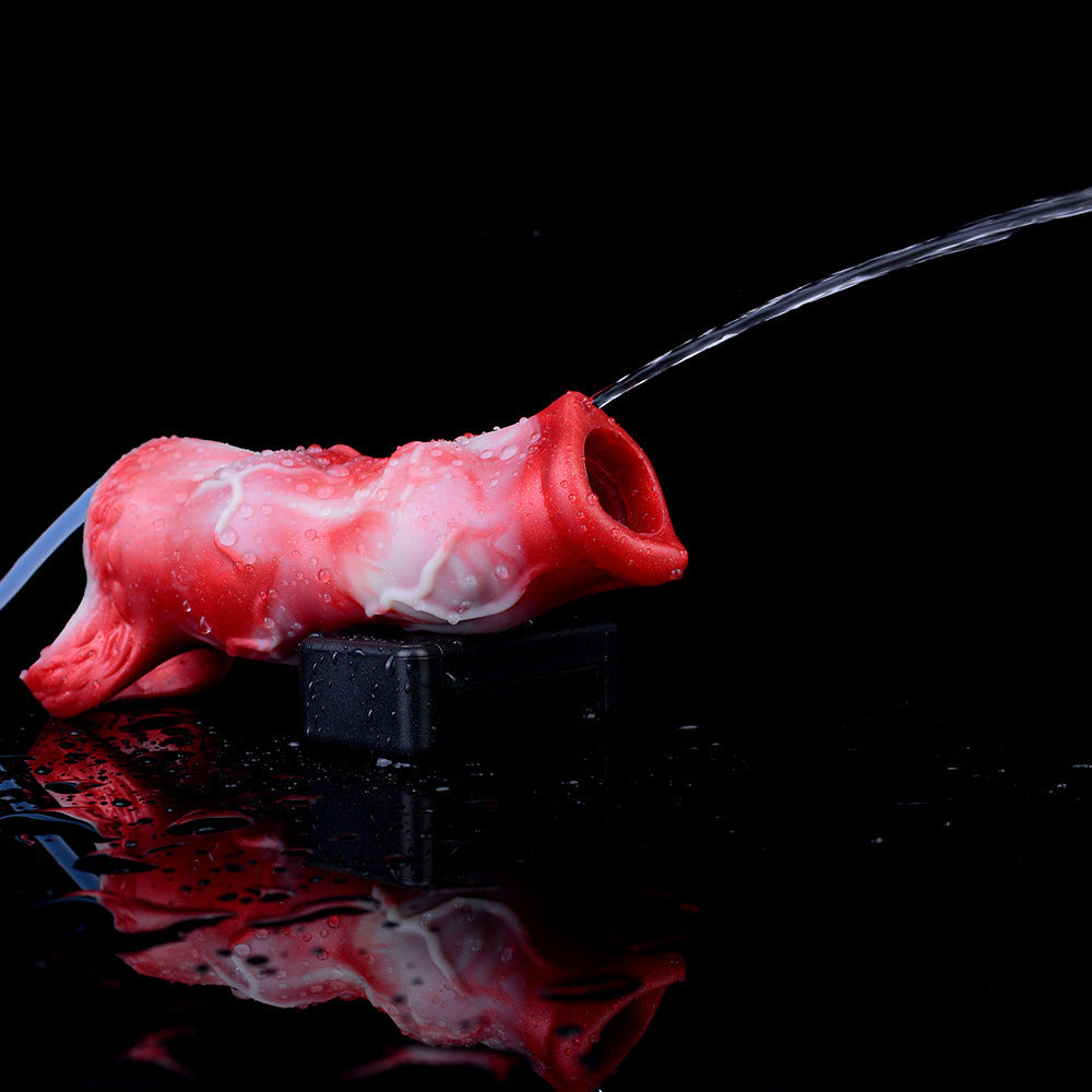 Double Knot Silicone Ejaculating Penis Sleeve