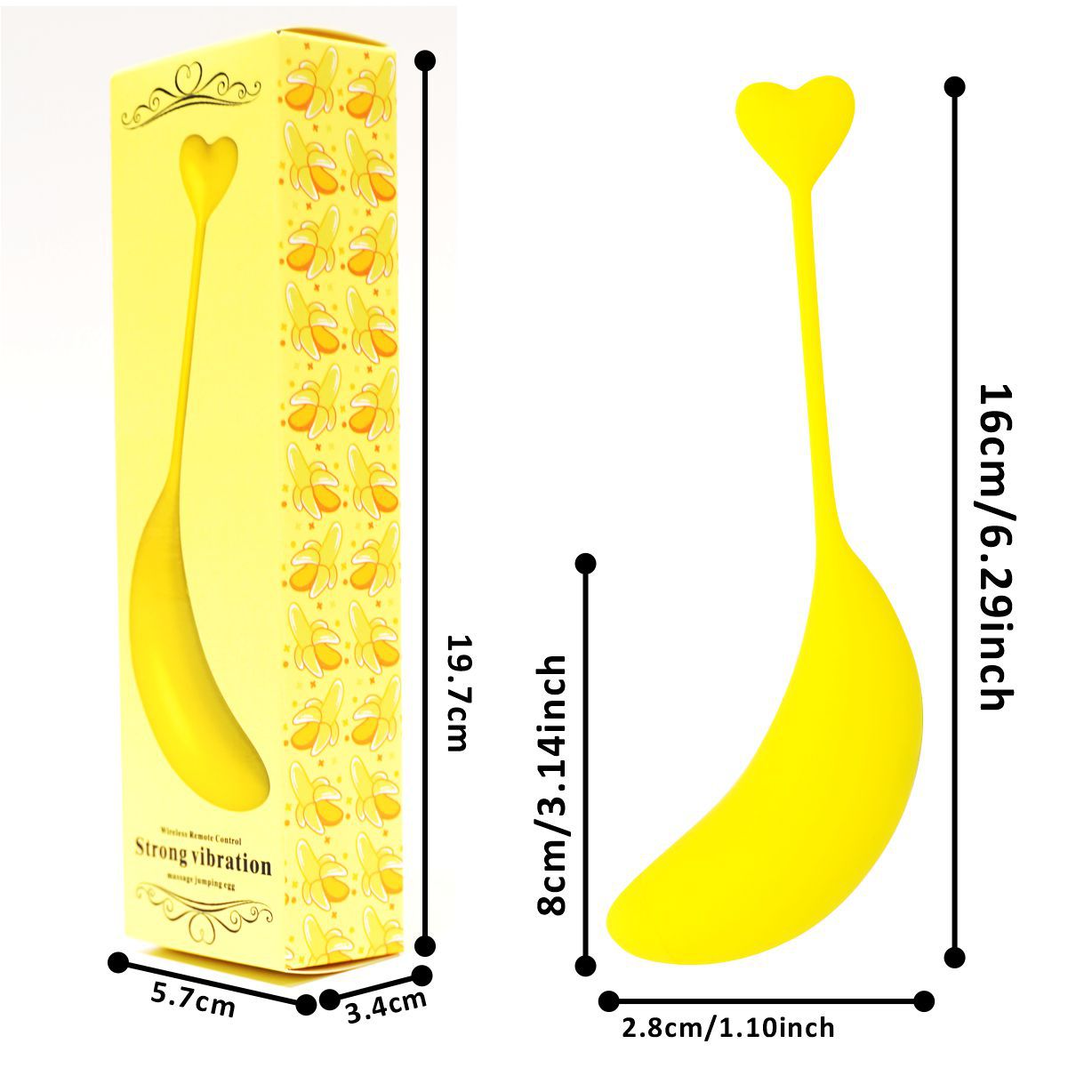 Remote Control Interactive Banana Vibrator Egg