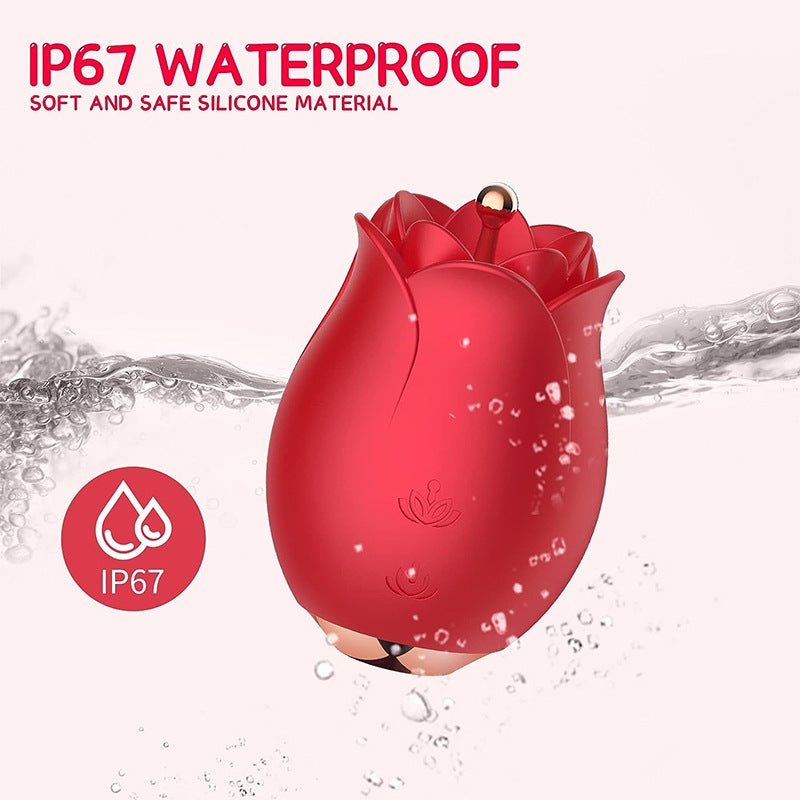 Water Proof Clitoral Stimulation Vibrator Rose Toy
