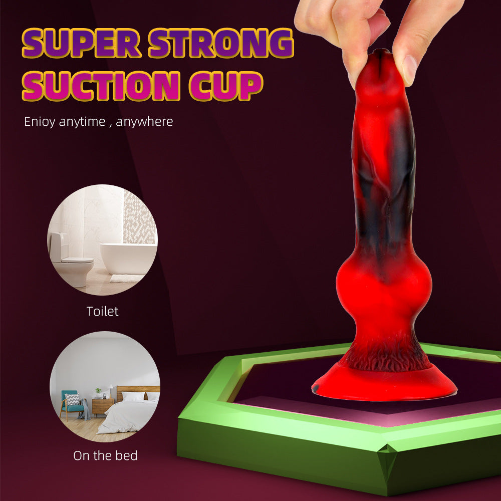 7 Inch Silicone Wolf Slim Knot Dildo