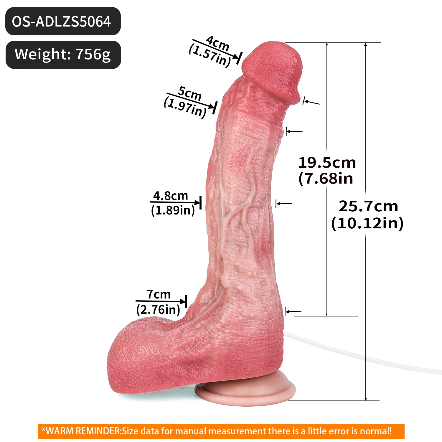 10 Inch Silicone Big Squirting Dildo