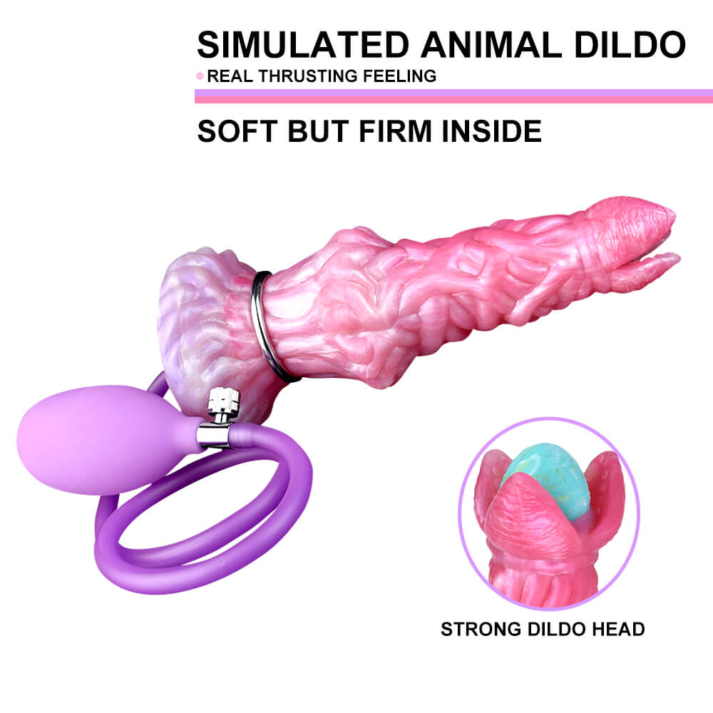 8 Inch Pandora Pink Alien Ovipositor Dildo
