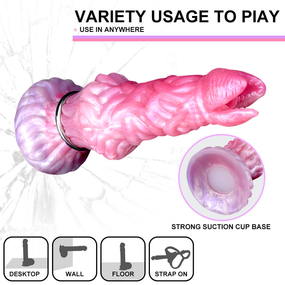 8 Inch Pandora Pink Alien Ovipositor Dildo