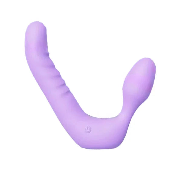 Purple Lesbian Double Shock Strapless Strapon