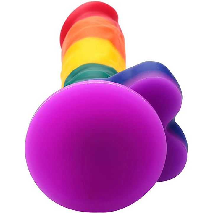 Three Sizes Silicone Realistic Rainbow Dildo
