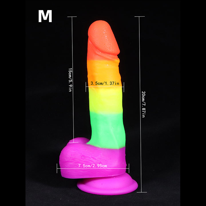 4 sizes of Realistic Rainbow Dildos