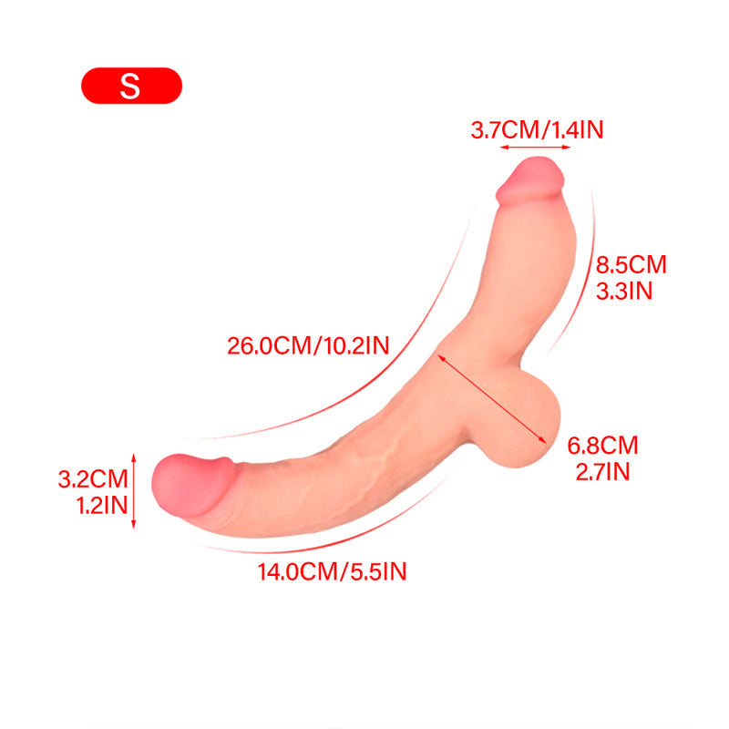 15 Inch Thick Realistic Double Head Dildo