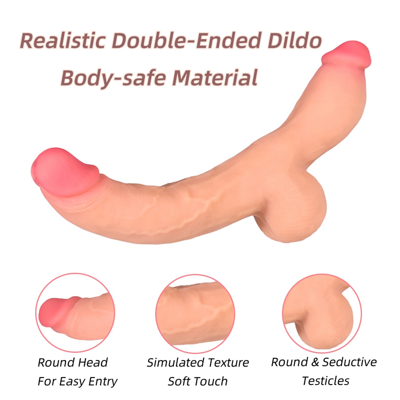 15 Inch Thick Realistic Double Head Dildo