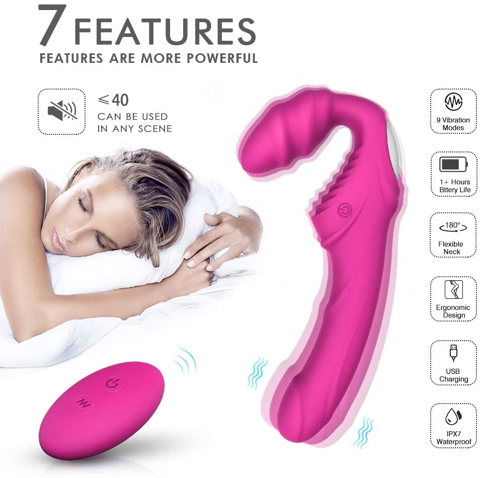 Remote Control Vibrating Strapless Strap On Silicone Dildo Vibrator