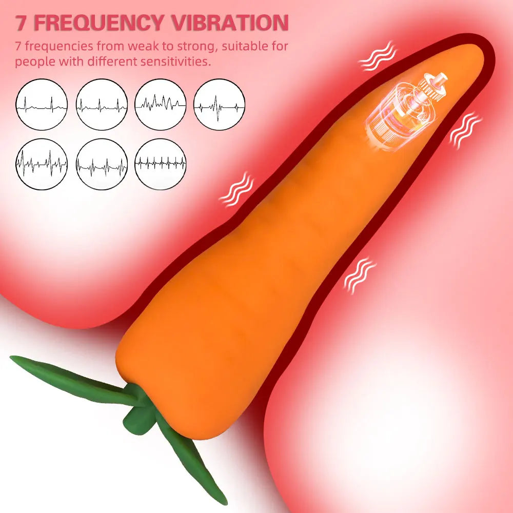 7 Frequency Vibration Carrot G Spot Sex Toy