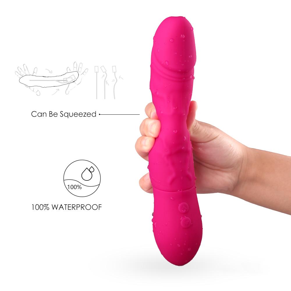 Realistic Vibrator Squeezable Waterproof