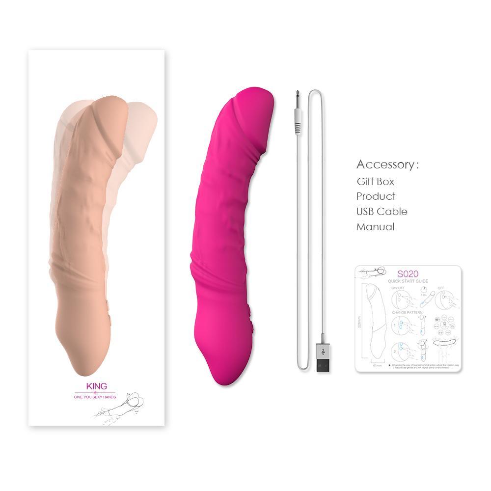 Realistic Vibrator Squeezable Waterproof