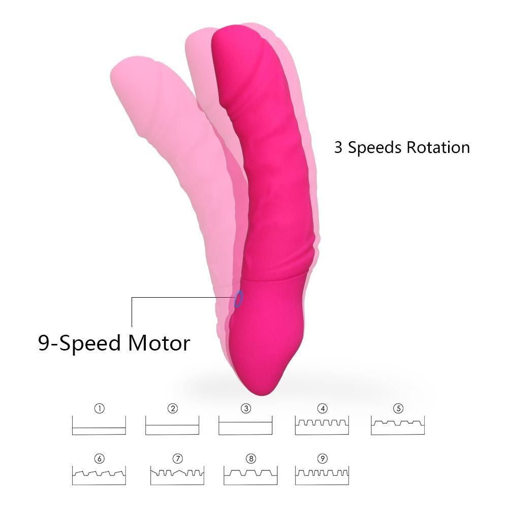 Realistic Vibrator Squeezable Waterproof