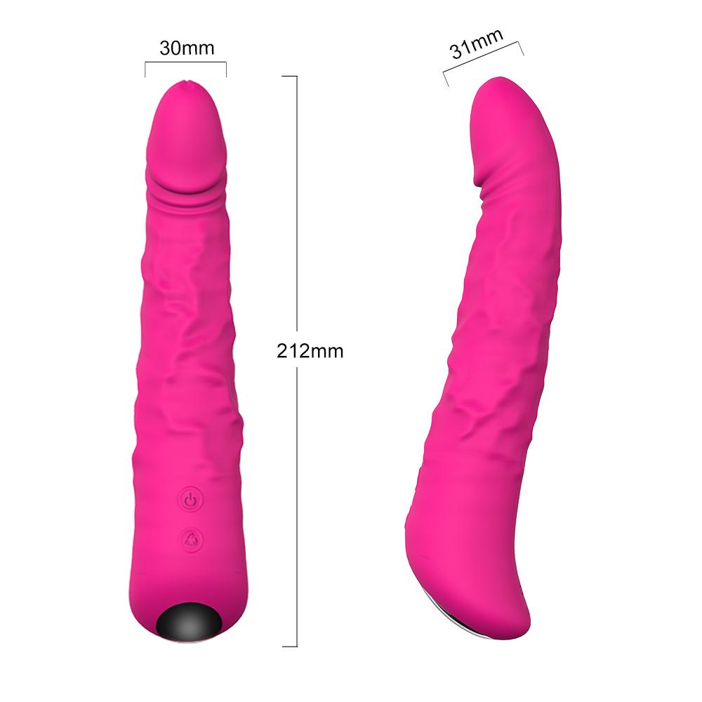 Colorful Lights Realistic Penis Vibrator