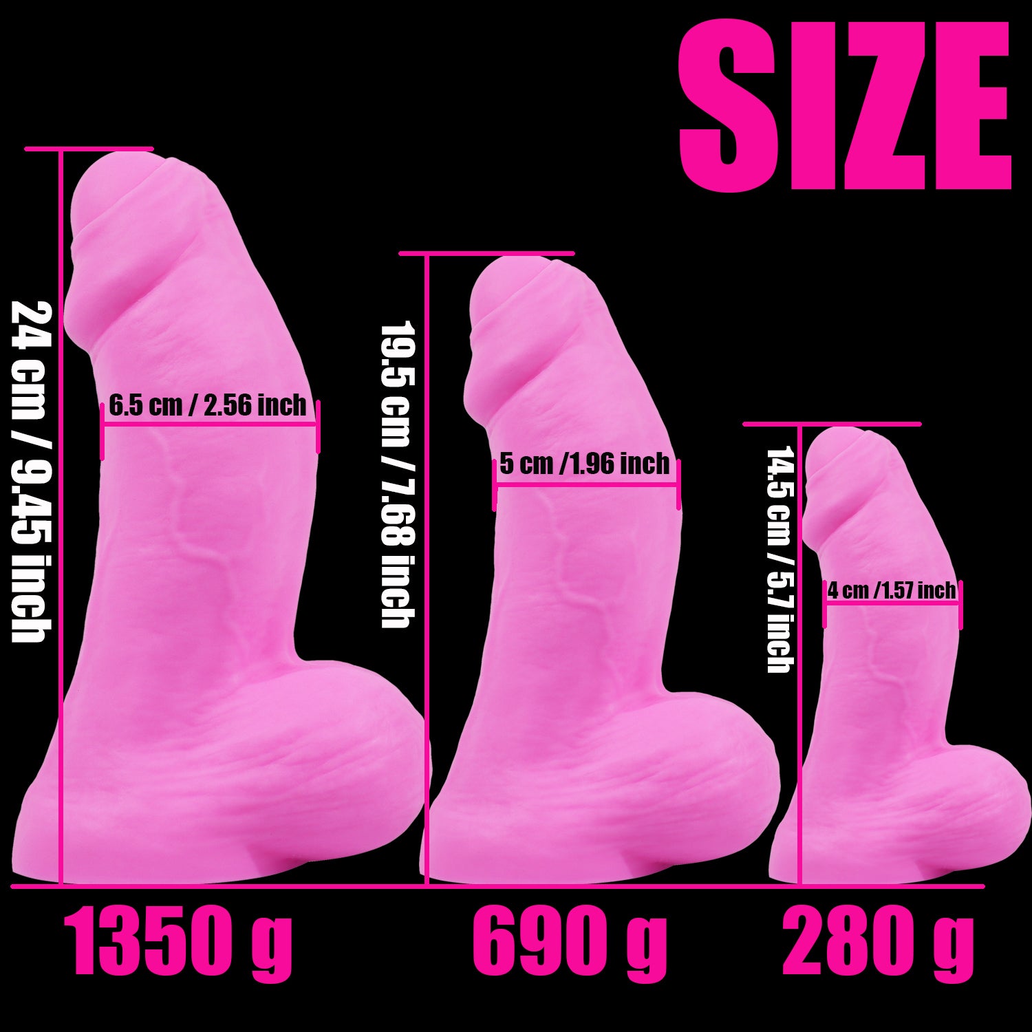 Pink Fat Custom Silicone Foreskin Dildo