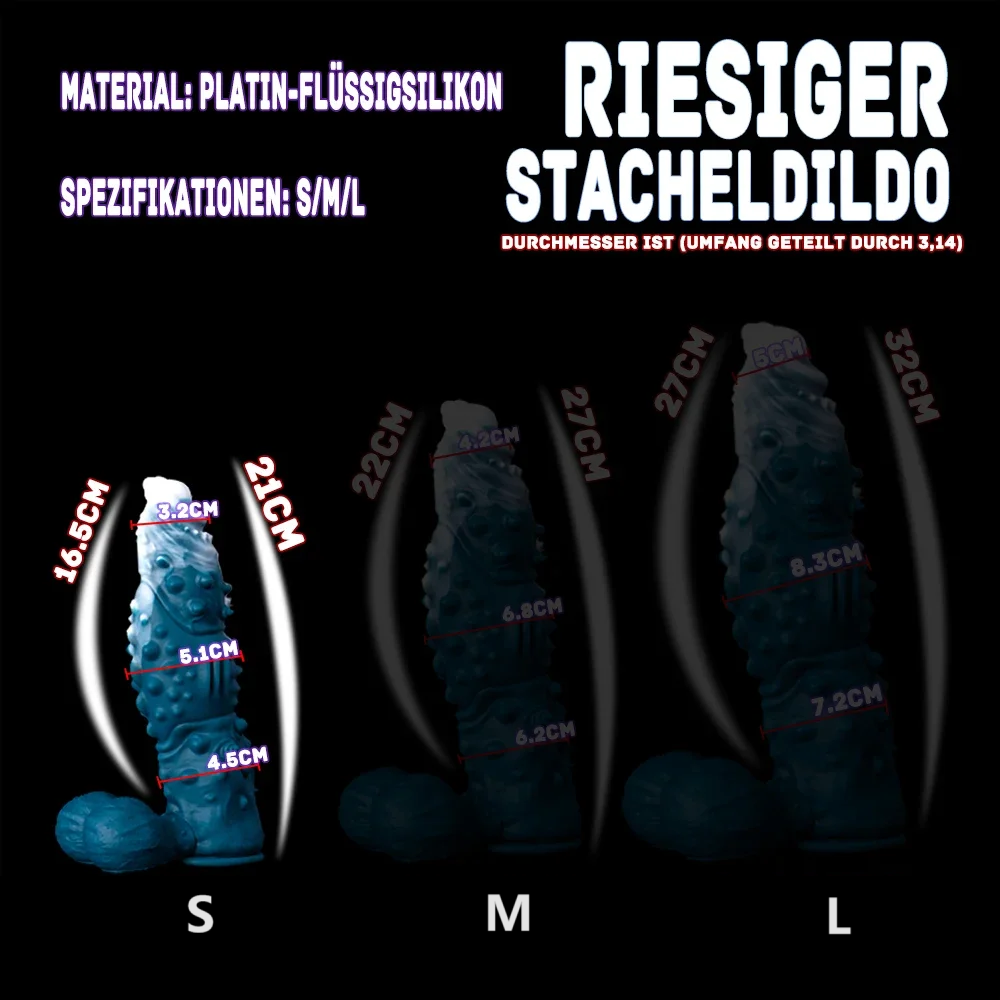 12 Inch Huge Silicone Ice Dragon Dildo-Multiple sizes