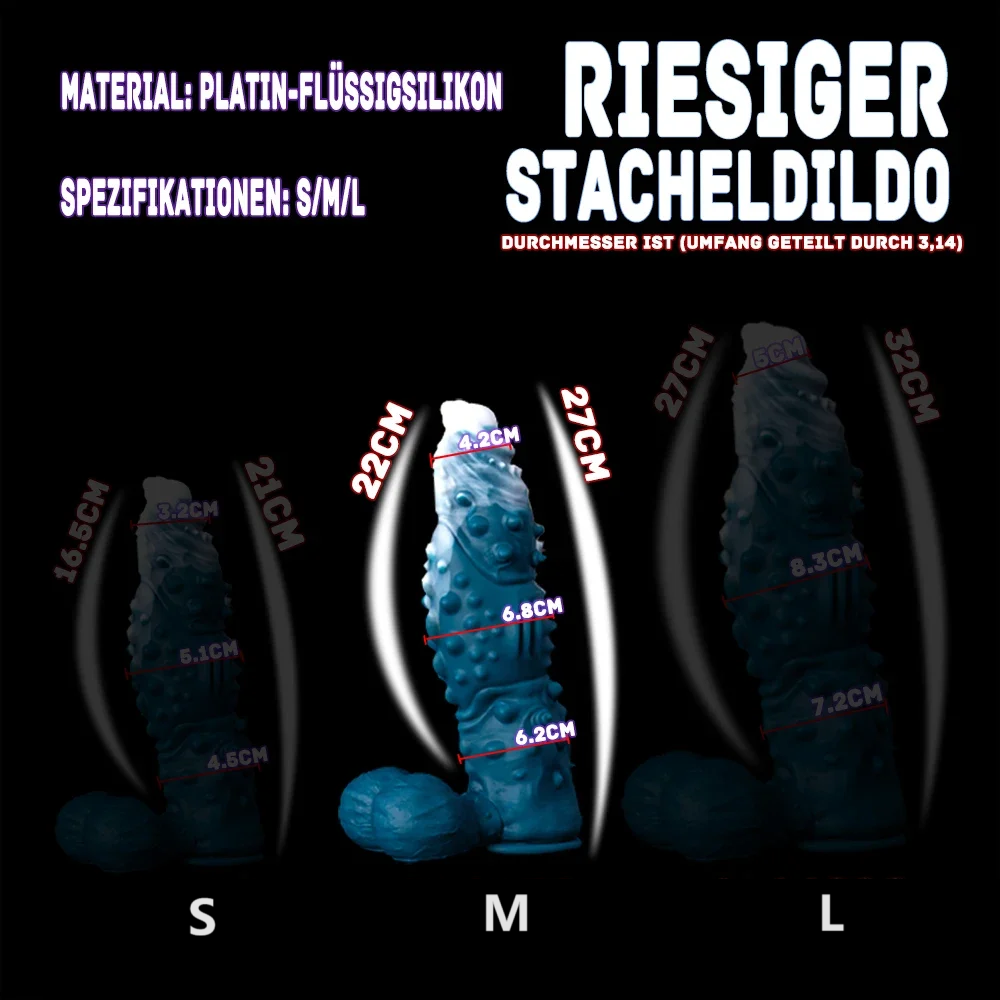 12 Inch Huge Silicone Ice Dragon Dildo-Multiple sizes