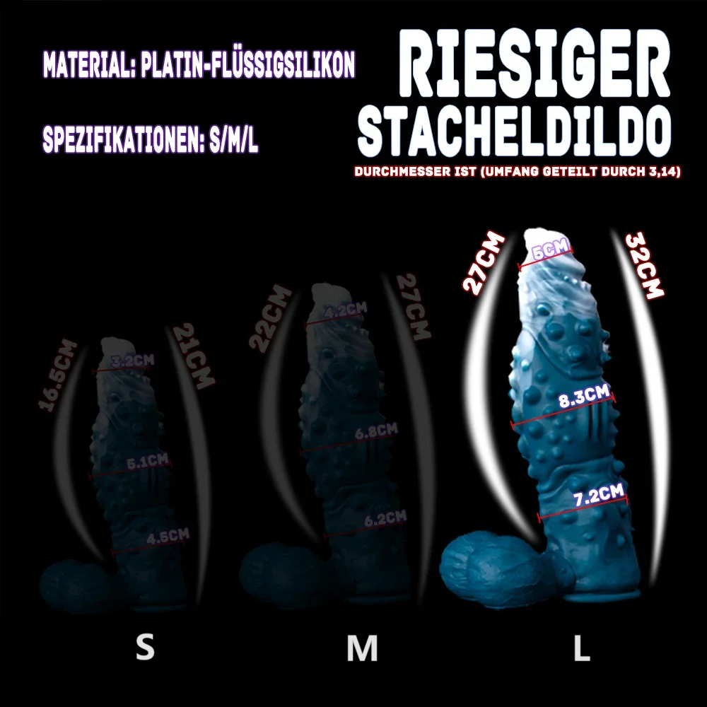12 Inch Huge Silicone Ice Dragon Dildo-Multiple sizes