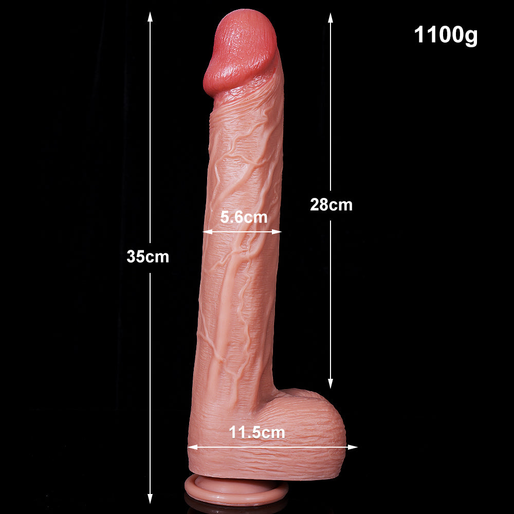14 Inch Long Realistic Silicone Giant Dildo