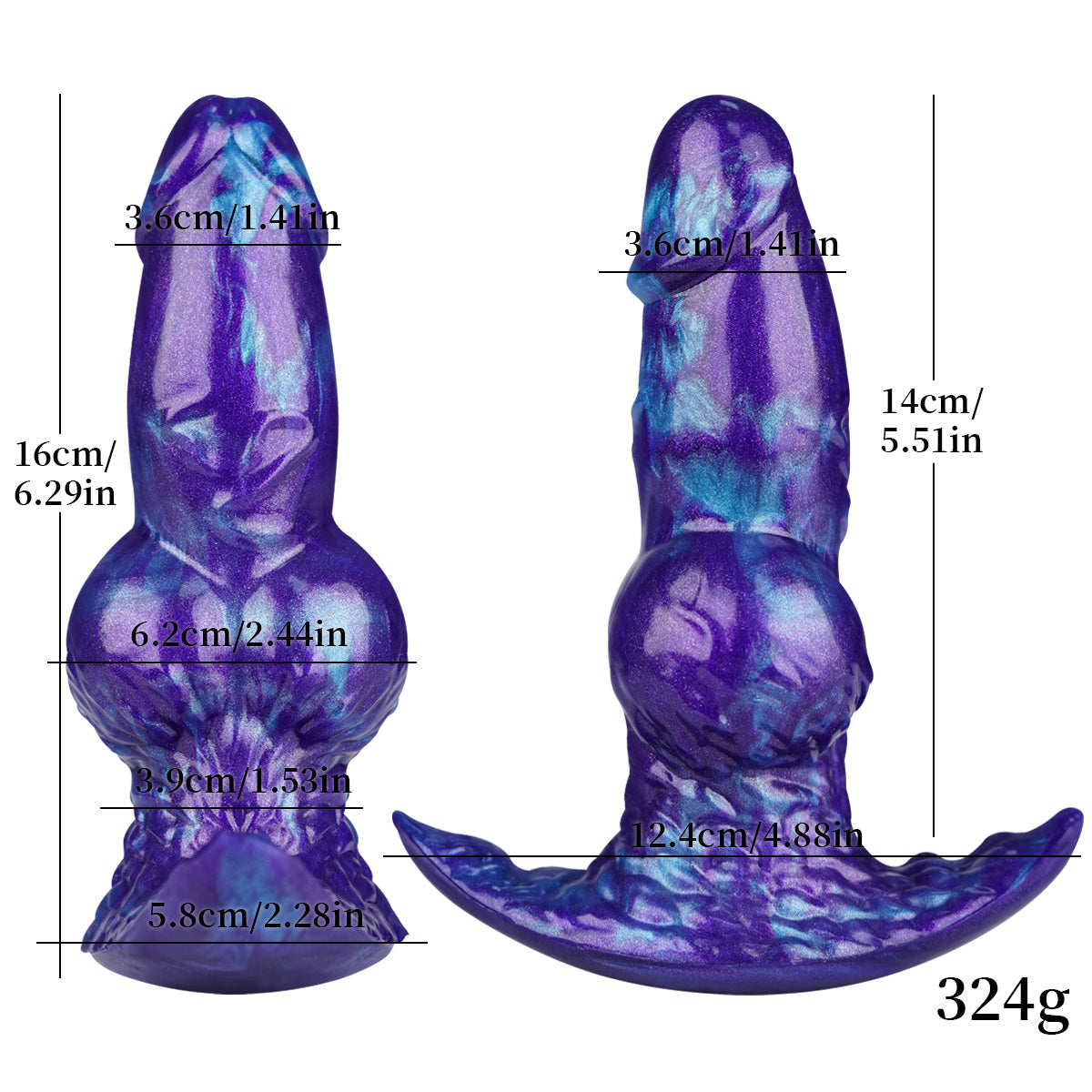 Huge Knot Strap On Inflatable Butt Plug