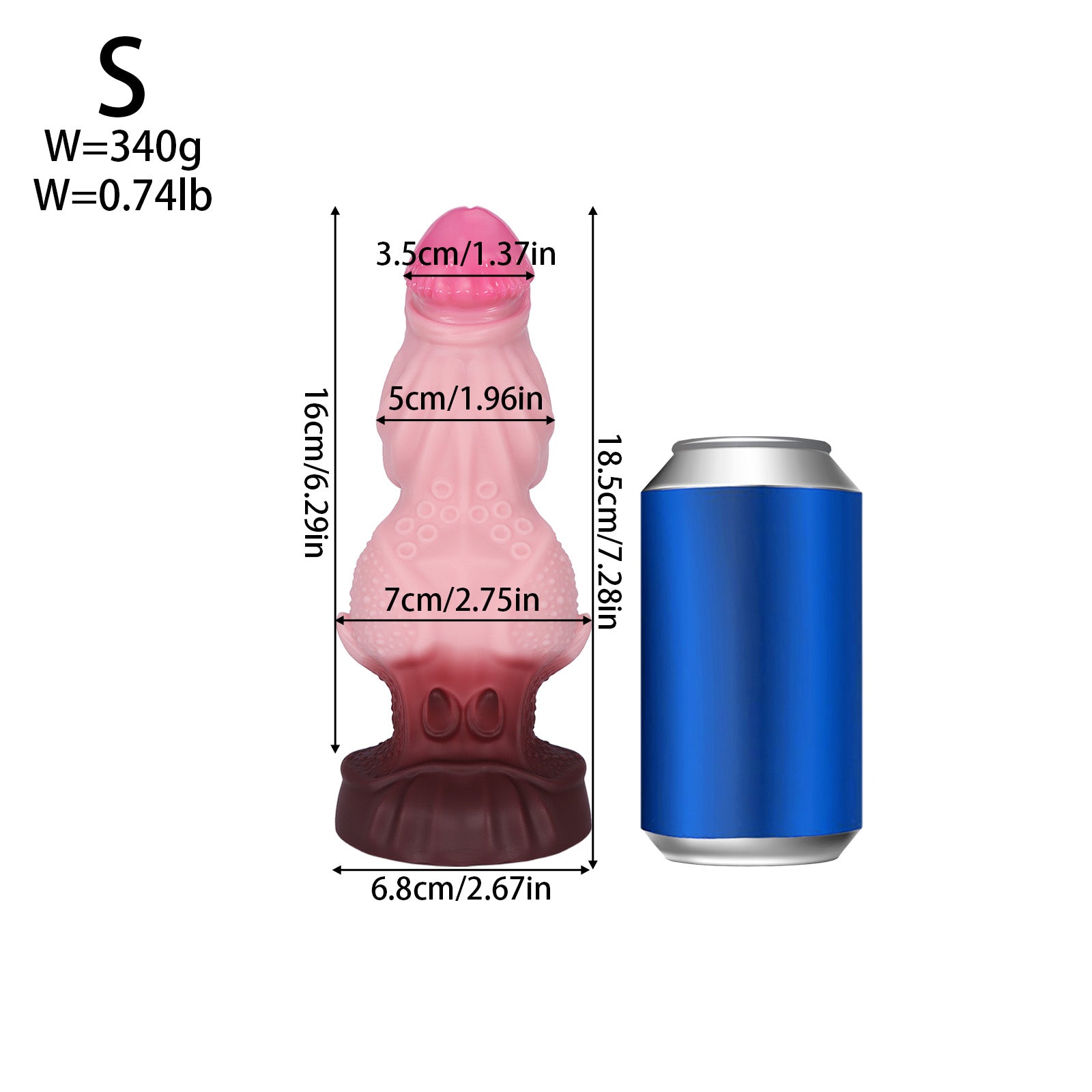 Pink Huge Knot Monster Butt Plug