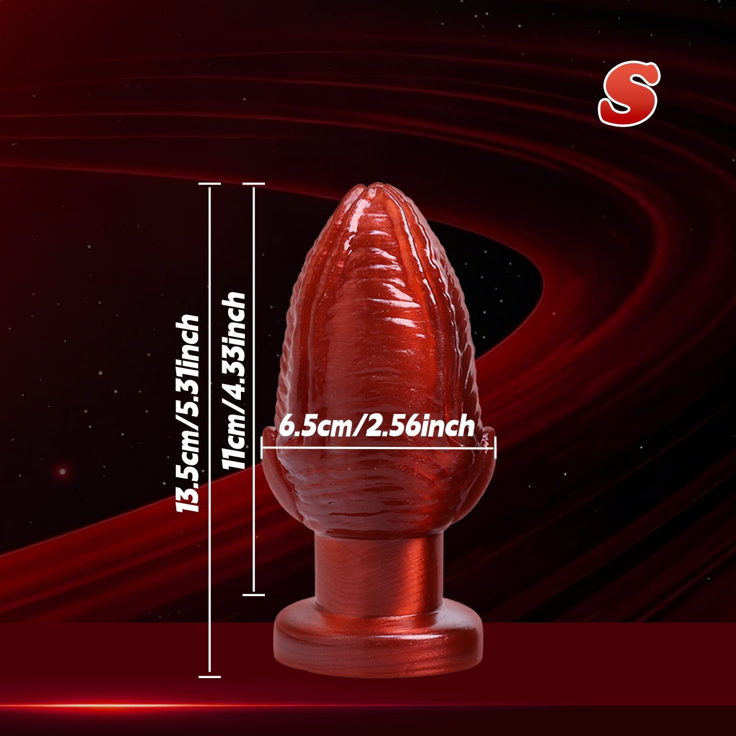 Big Anal Plug Red Fantasy Monster Butt Plug