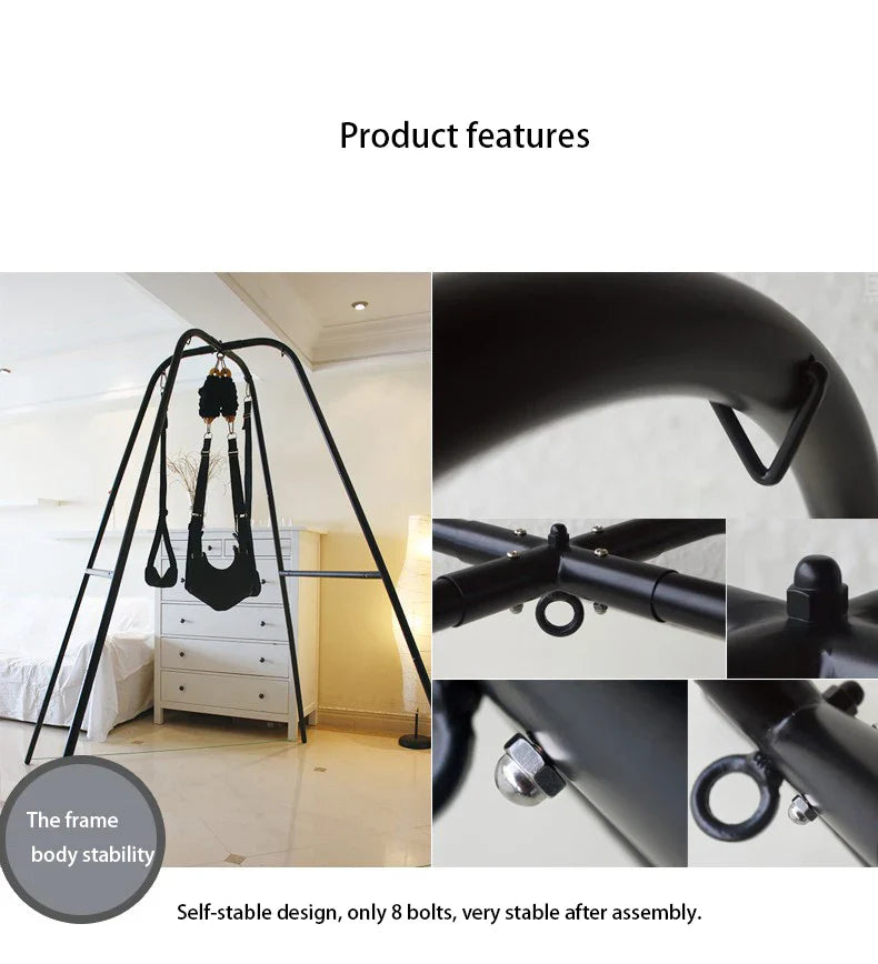 Cross Sex Swing with Stand Furniture Adult Toys