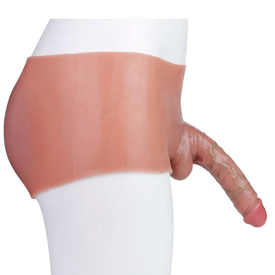 7.5 Inch Silicone Wearable Hollow Dildo Panties