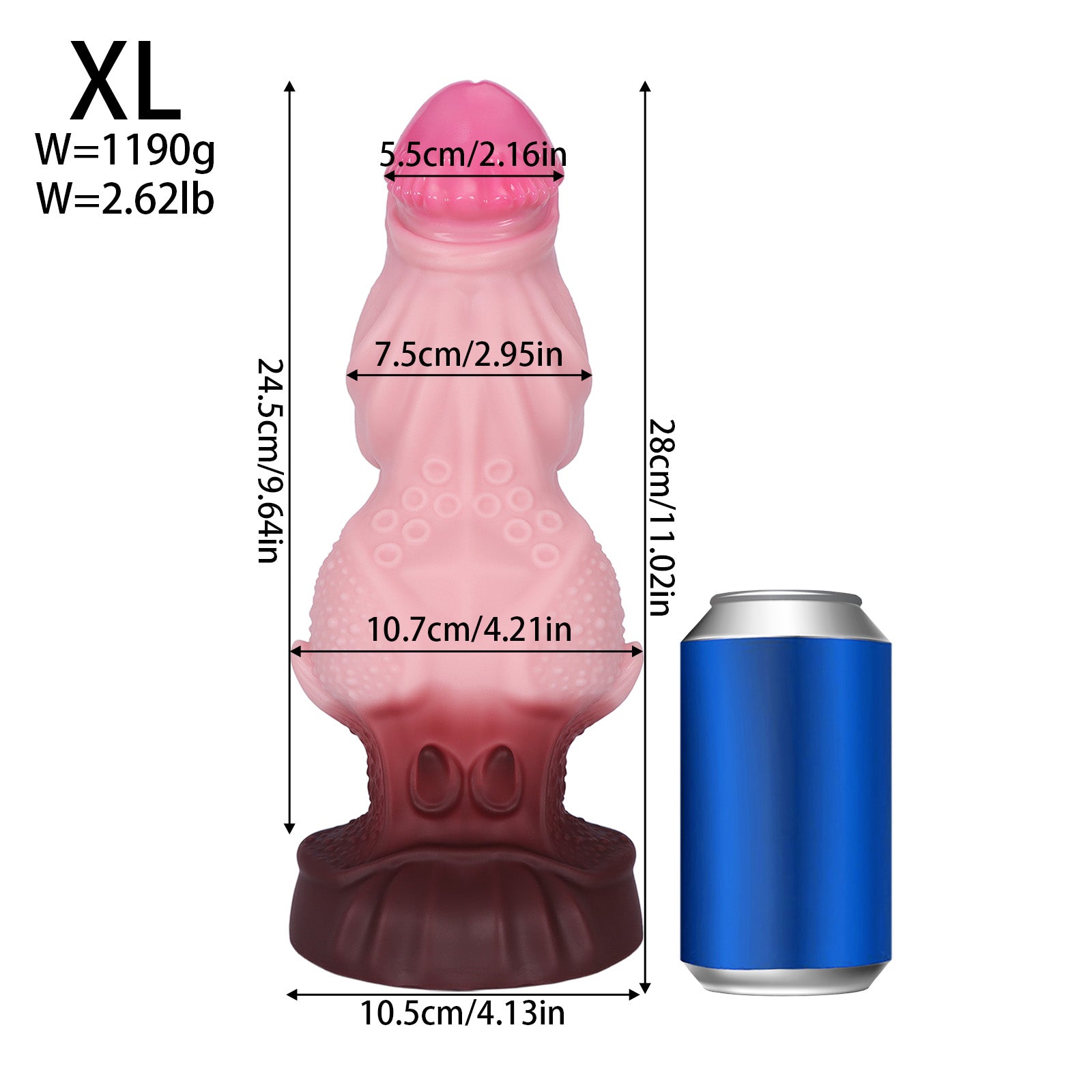 Pink Huge Knot Monster Butt Plug