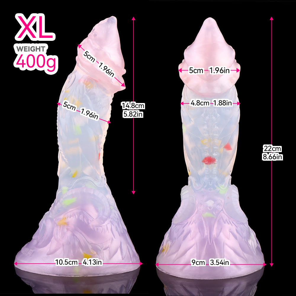 Cone Fantasy Aries Colorful Monster Dildo