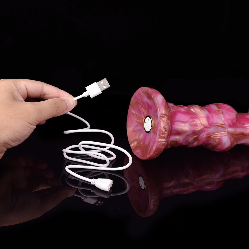 12 Inch Long Vibrating Strap On Horse Dildo