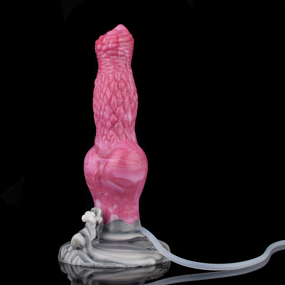 8 Inch Pink Fantasy Monster Dog Squirting Dildo
