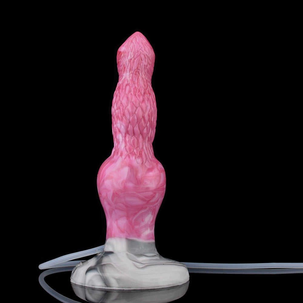 8 Inch Pink Fantasy Monster Dog Squirting Dildo