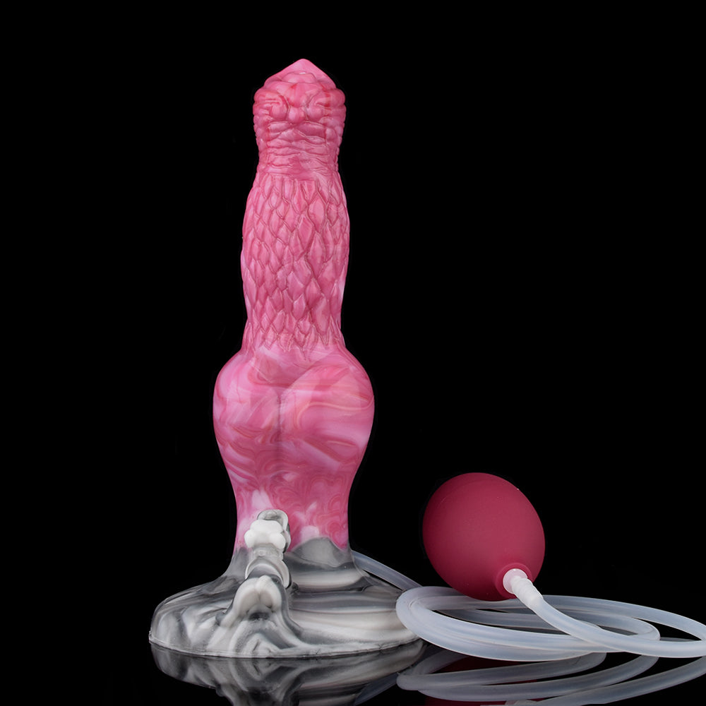 8 Inch Pink Fantasy Monster Dog Squirting Dildo
