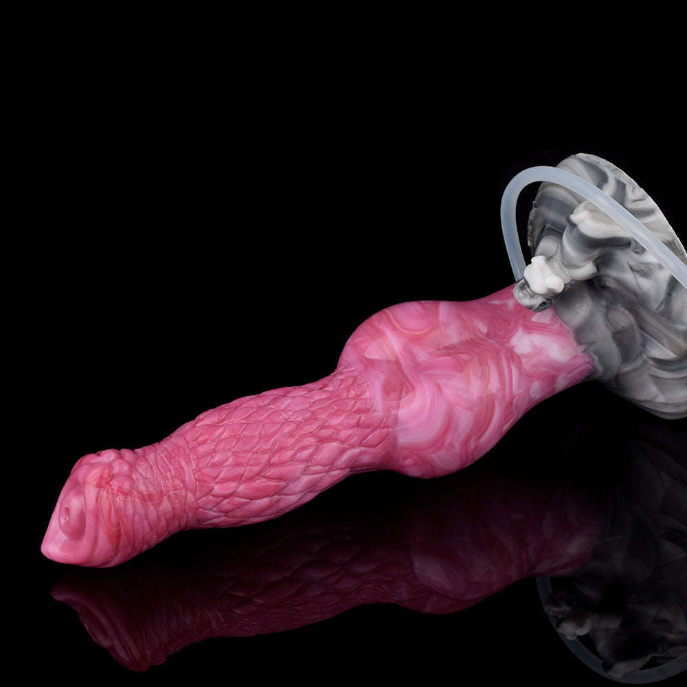 8 Inch Pink Fantasy Monster Dog Squirting Dildo