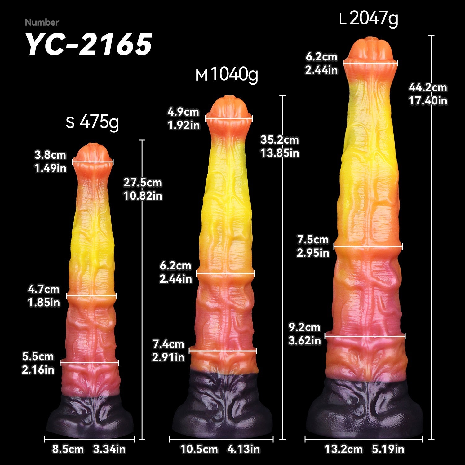 Dual Density Large Realistic Horse Penis Dildo