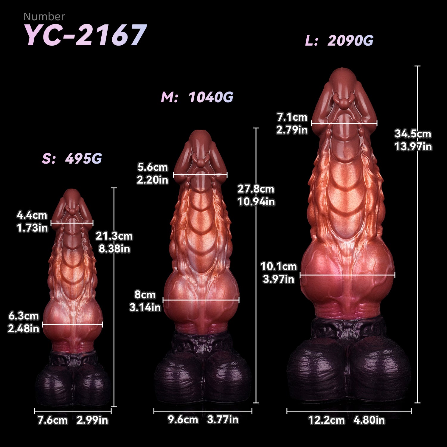 Giant Dual Density Silicone Monster Dragon Dildo