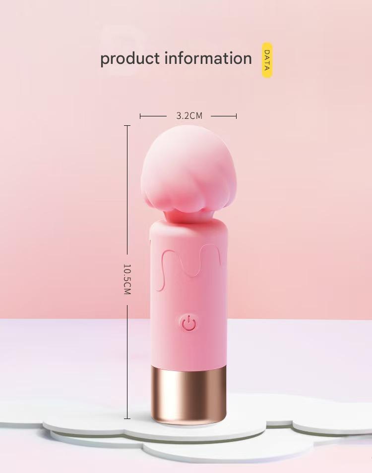 Pink Ice Cream Rechargeable Small Vibrator dildosstoreca Pink Ice Cream Rechargeable Small Vibrator dildosstoreca