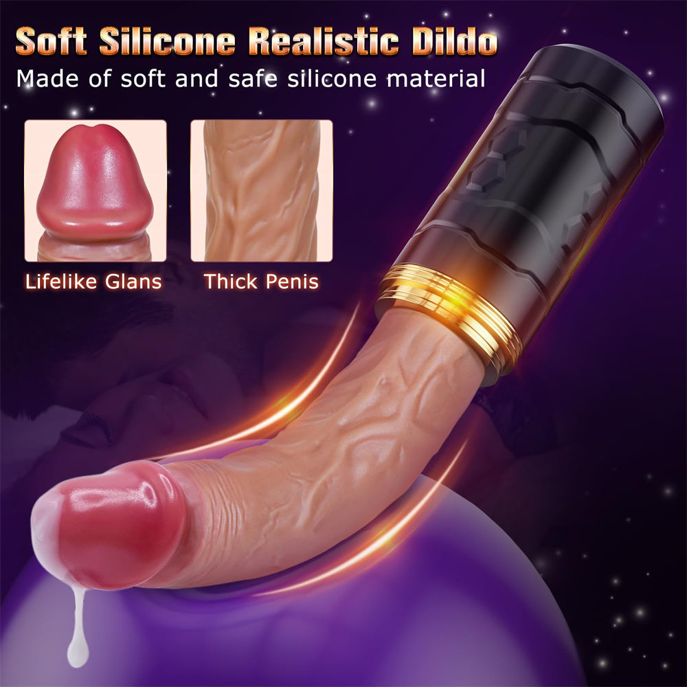 Remote Control with Bracket Realistic Thrusting Dildo