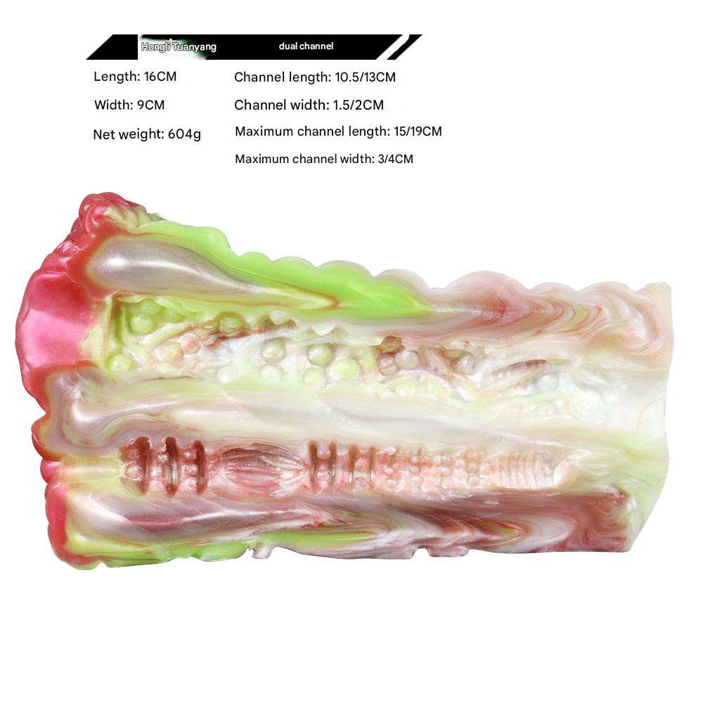 Fantasy Silicone Double Channel Goat Pocket Pussy