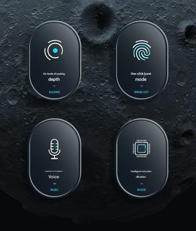 White Astronaut Sucking Vibrating Blowjob Machine