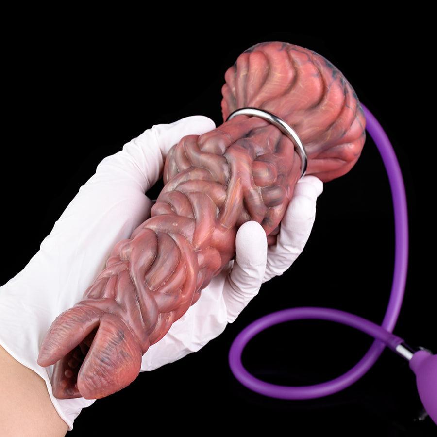 8 Inch Silicone Glow In The Dark Ovipositor Toy