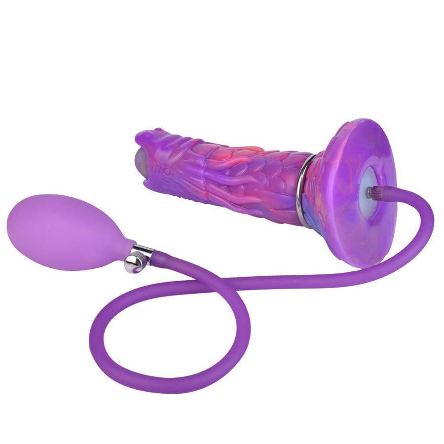 7 Inch Purple Silicone Dragon Ovipositor Dildo