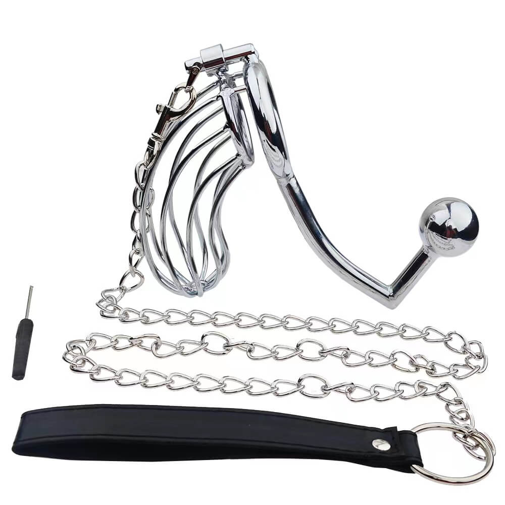 Male Chastity Device BDSM Anal Hook Set