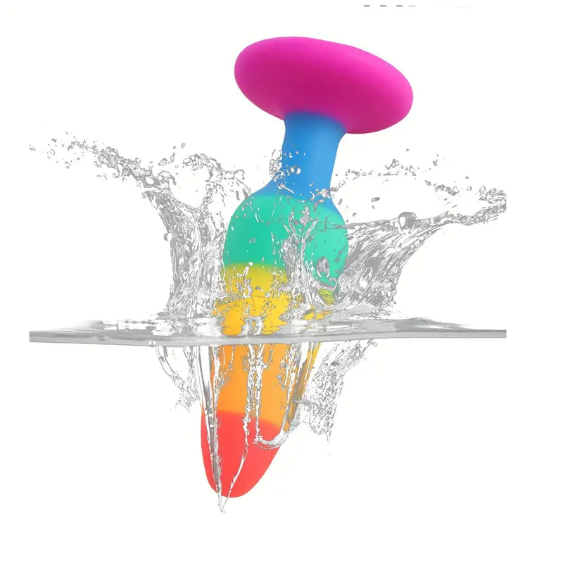 Rainbow Butt Plug LGBT Silicone Adult Sex Toy
