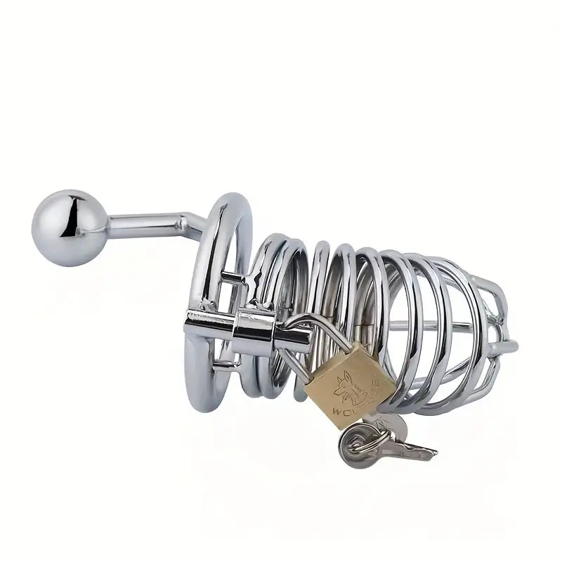 Stainless Steel Penis Cage Anal Hook Male